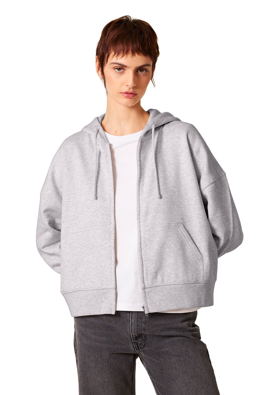 Stanley/Stella Women's Stella Ida Full-Zip Hooded Sweatshirt SXW037 Cool Heather Grey