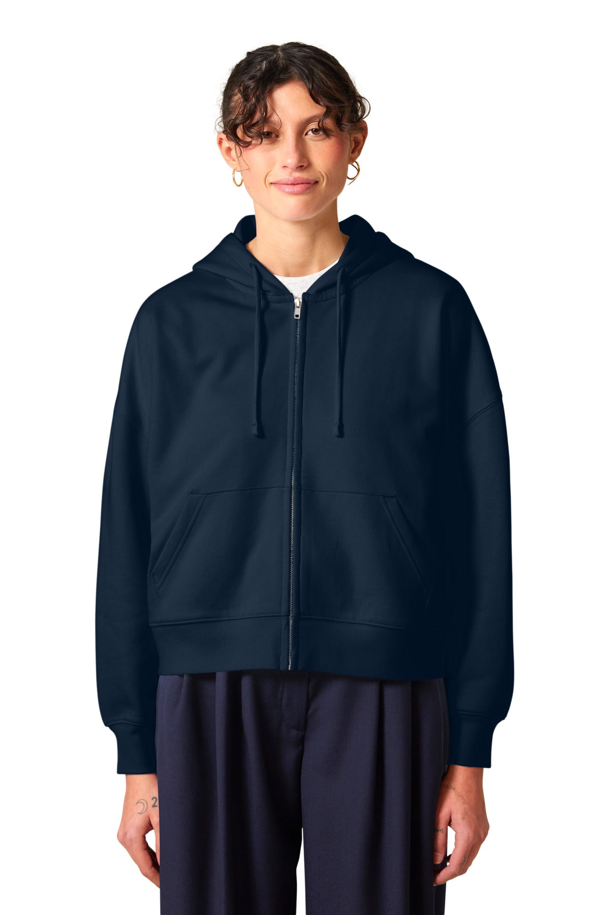 Stanley/Stella Women's Stella Ida Full-Zip Hooded Sweatshirt SXW037 French Navy