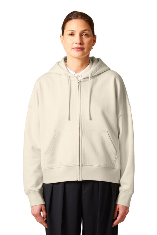 Stanley/Stella Women's Stella Ida Full-Zip Hooded Sweatshirt SXW037 Natural Raw