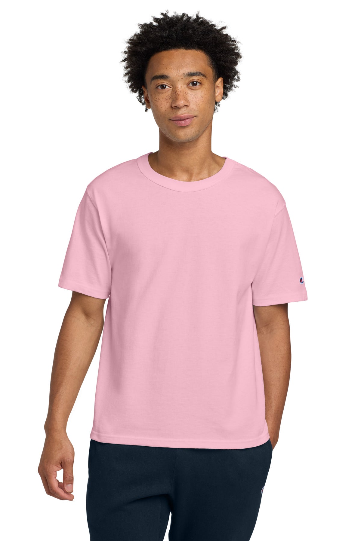 Champion Heritage 7-Oz. Jersey Tee T105 Pink Candy
