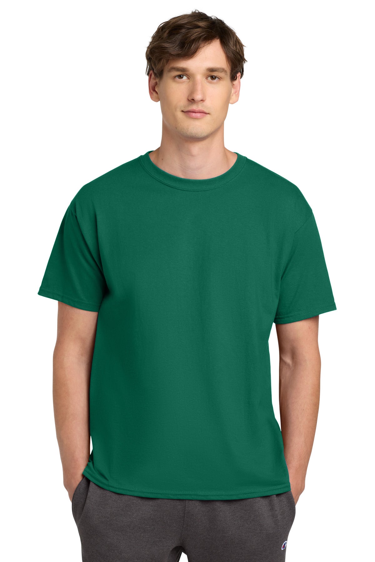 Champion Heritage 6-Oz. Jersey Tee T425 Emerald Green