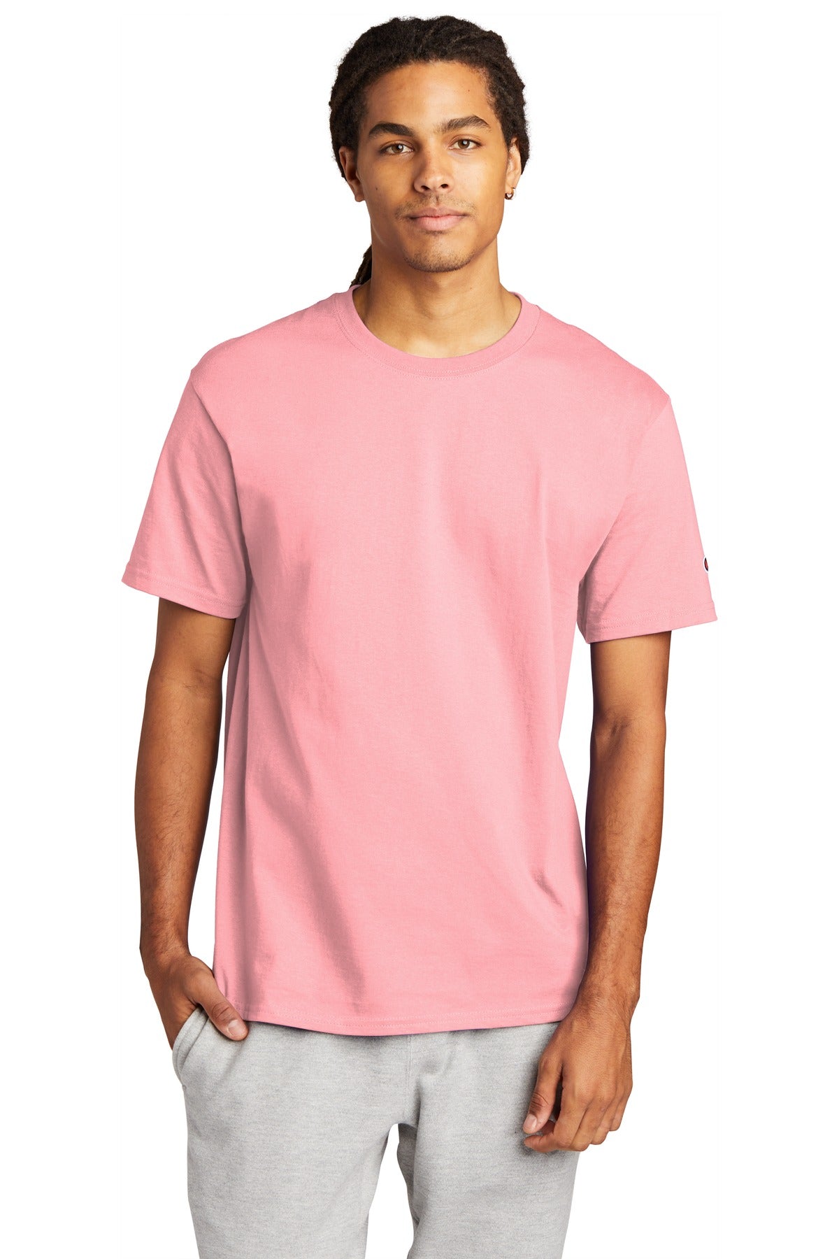 Champion Heritage 6-Oz Jersey Tee T425 Pink Candy