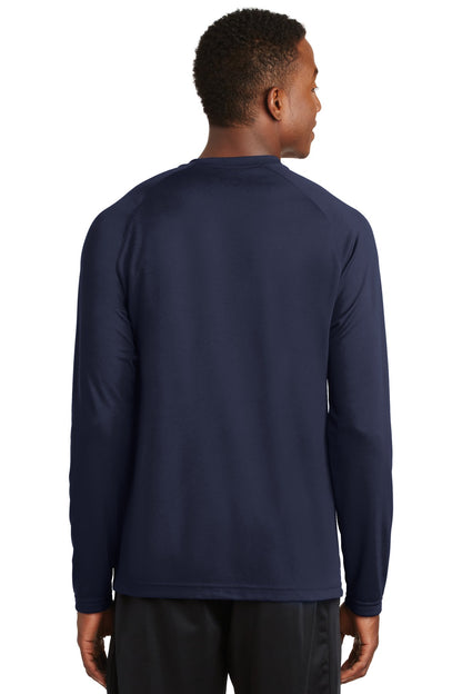 Sport-Tek Dry Zone Long Sleeve Raglan T-Shirt. T473LS True Navy