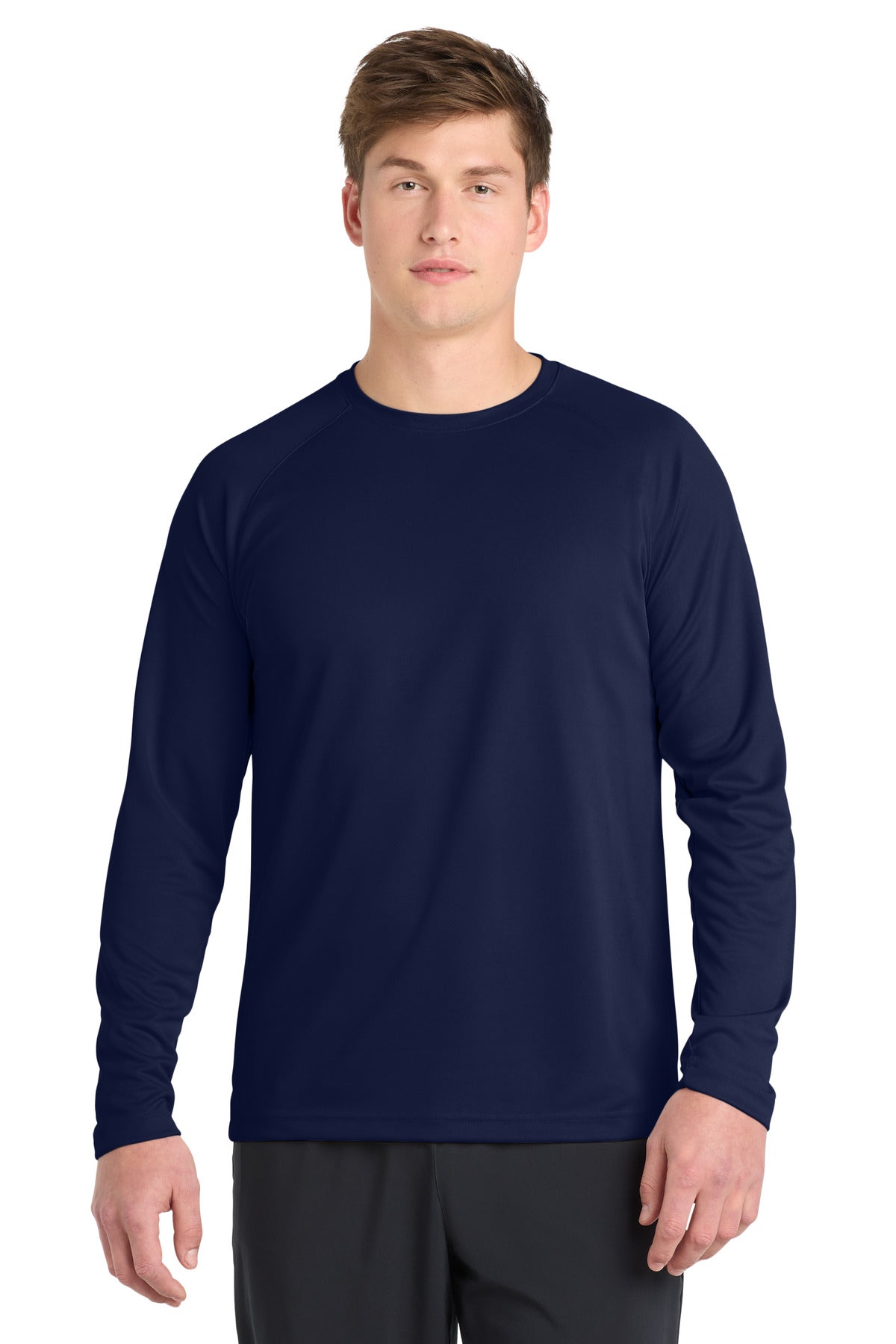 Sport-Tek Dry Zone Long Sleeve Raglan T-Shirt T473LS True Navy