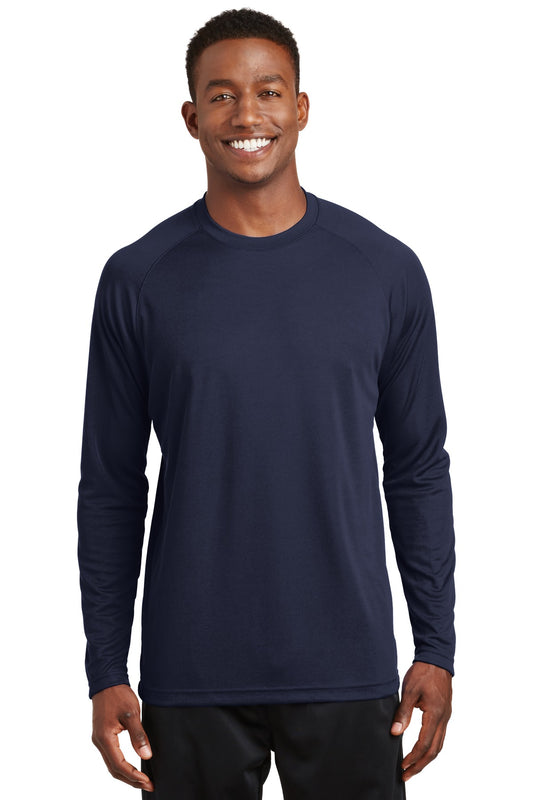 Sport-Tek Dry Zone Long Sleeve Raglan T-Shirt. T473LS True Navy