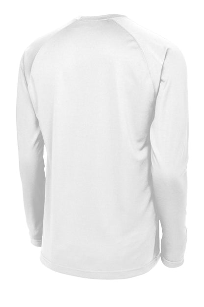 Sport-Tek Dry Zone Long Sleeve Raglan T-Shirt. T473LS White