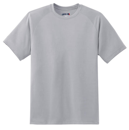 Sport-Tek Dry Zone Short Sleeve Raglan T-Shirt. T473 Silver