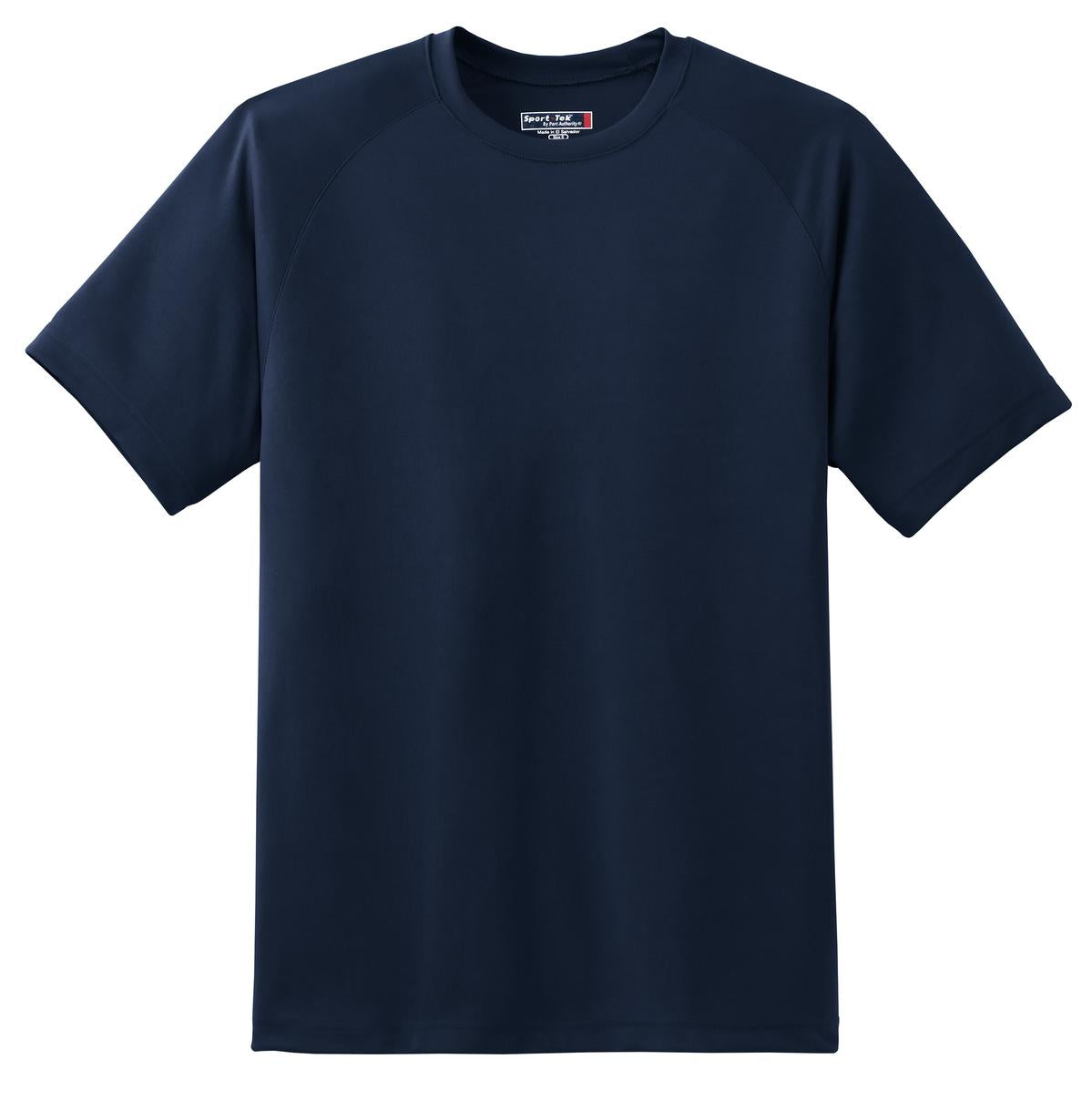 Sport-Tek Dry Zone Short Sleeve Raglan T-Shirt. T473 True Navy