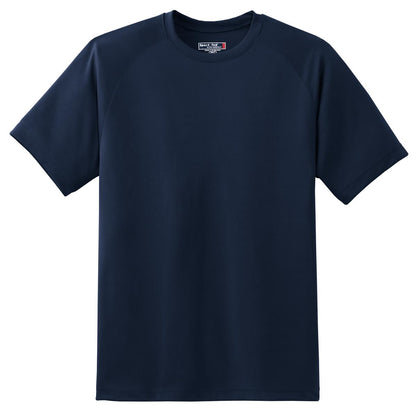 Sport-Tek Dry Zone Short Sleeve Raglan T-Shirt. T473 True Navy