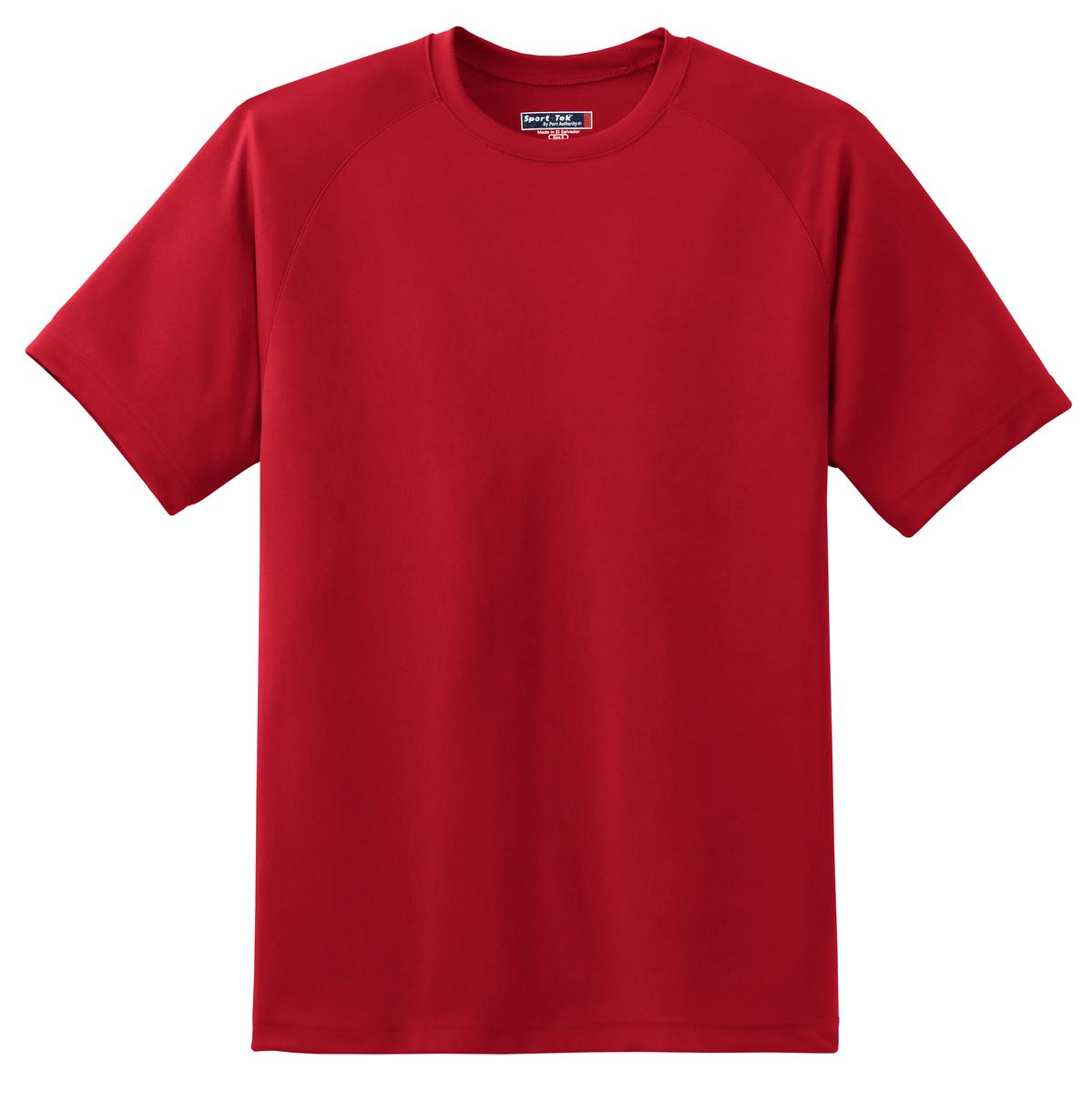 Sport-Tek Dry Zone Short Sleeve Raglan T-Shirt. T473 True Red