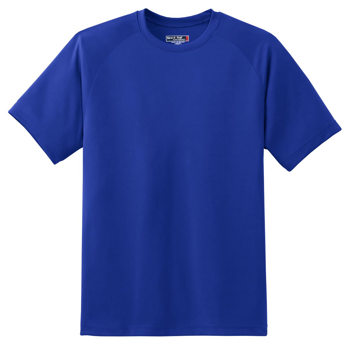 Sport-Tek Dry Zone Short Sleeve Raglan T-Shirt. T473 True Royal