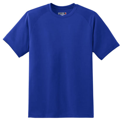 Sport-Tek Dry Zone Short Sleeve Raglan T-Shirt. T473 True Royal