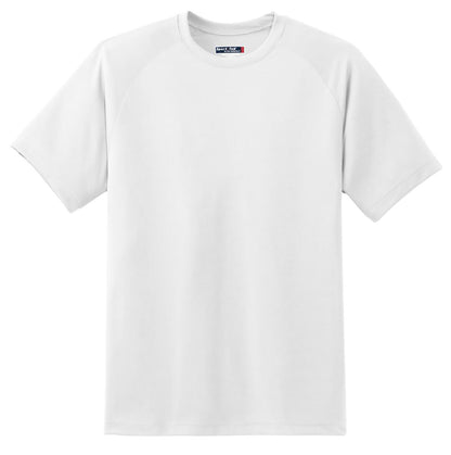 Sport-Tek Dry Zone Short Sleeve Raglan T-Shirt. T473 White
