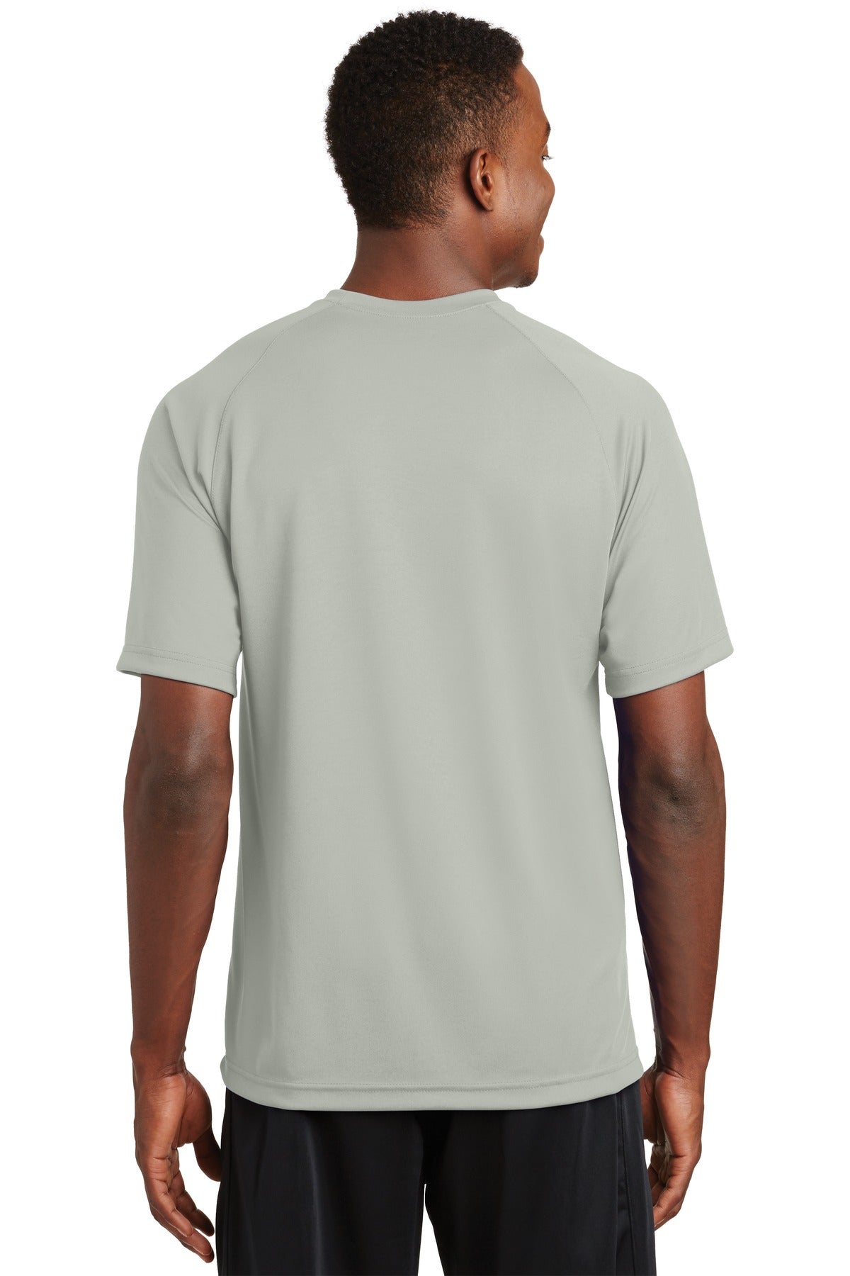 Sport-Tek Dry Zone Short Sleeve Raglan T-Shirt. T473 Silver