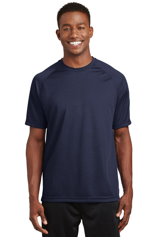 Sport-Tek Dry Zone Short Sleeve Raglan T-Shirt. T473 True Navy