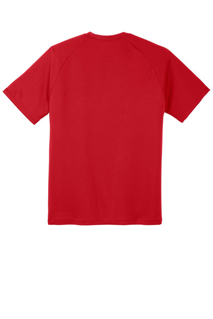 Sport-Tek Dry Zone Short Sleeve Raglan T-Shirt. T473 True Red