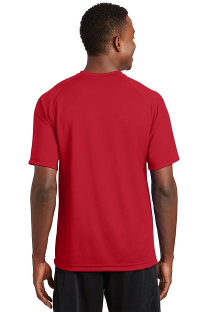Sport-Tek Dry Zone Short Sleeve Raglan T-Shirt. T473 True Red