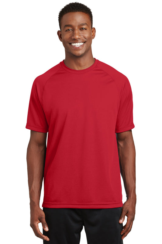 Sport-Tek Dry Zone Short Sleeve Raglan T-Shirt. T473 True Red