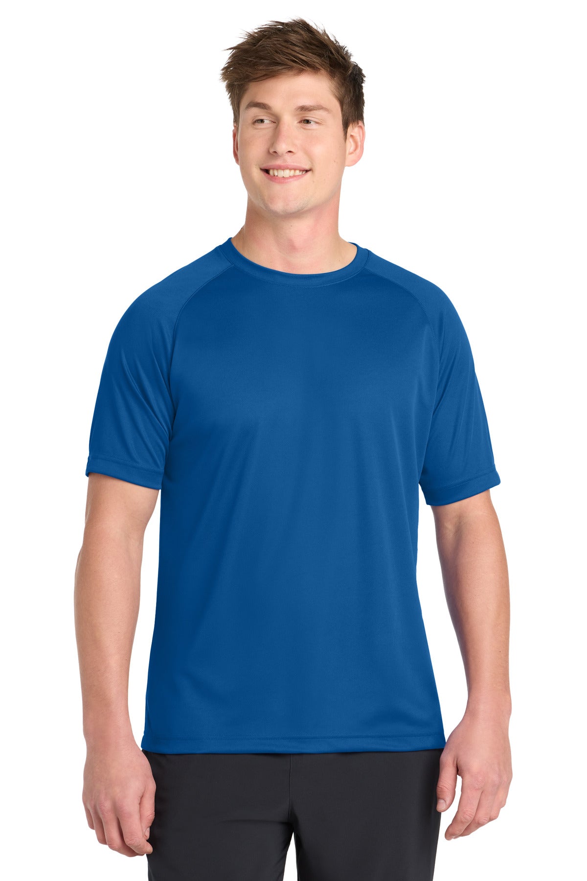 Sport-Tek Dry Zone Short Sleeve Raglan T-Shirt T473 True Royal