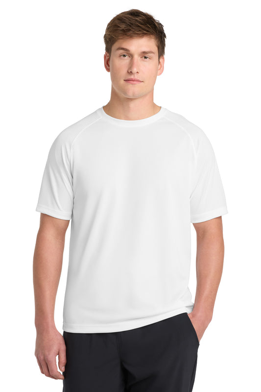Sport-Tek Dry Zone Short Sleeve Raglan T-Shirt T473 White