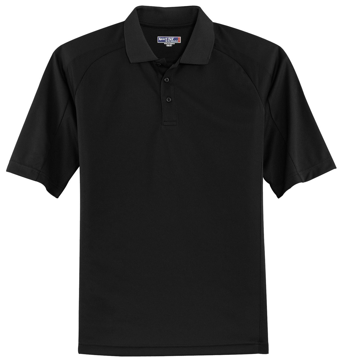 Sport-Tek Dri-Mesh Pro Polo. T474 Black