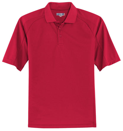 Sport-Tek Dri-Mesh Pro Polo. T474 Engine Red