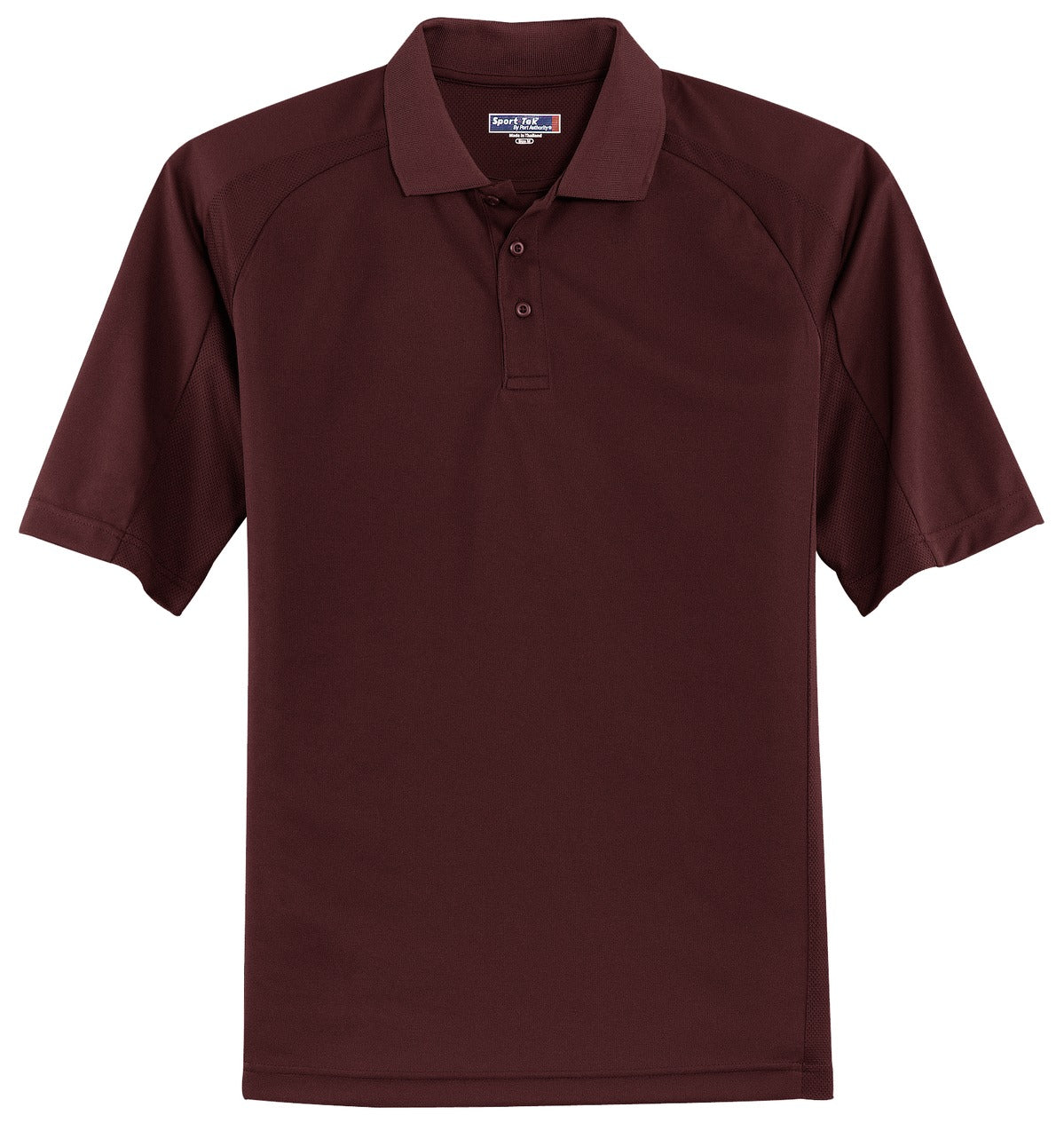 Sport-Tek Dri-Mesh Pro Polo. T474 Maroon