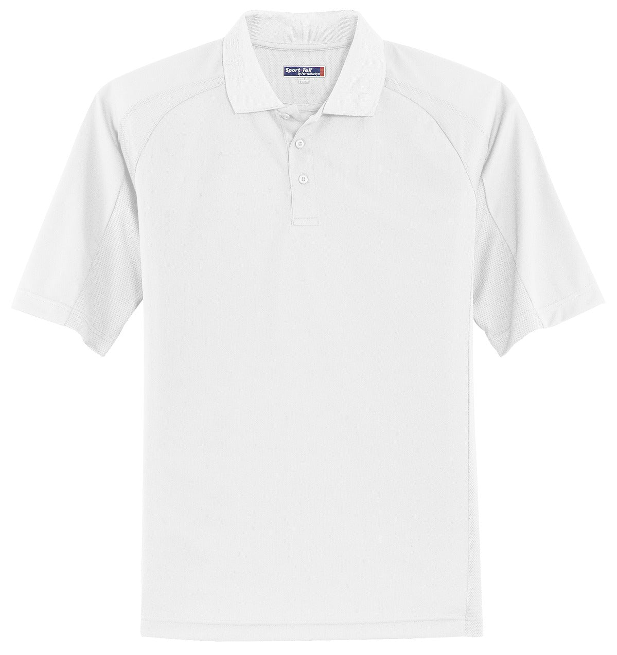 Sport-Tek Dri-Mesh Pro Polo. T474 White