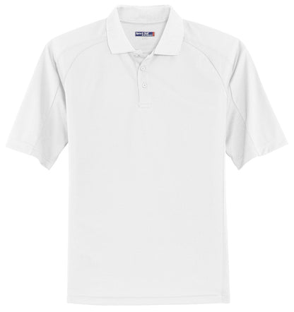 Sport-Tek Dri-Mesh Pro Polo. T474 White