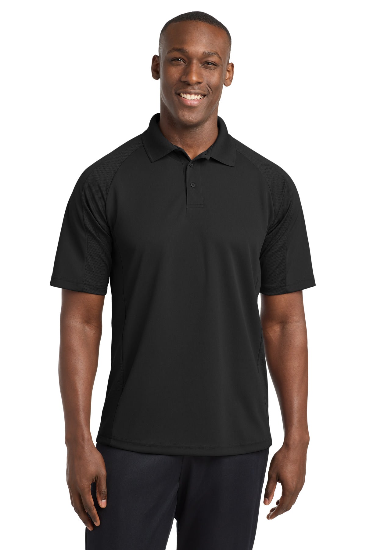 Sport-Tek Dri-Mesh Pro Polo T474 Black