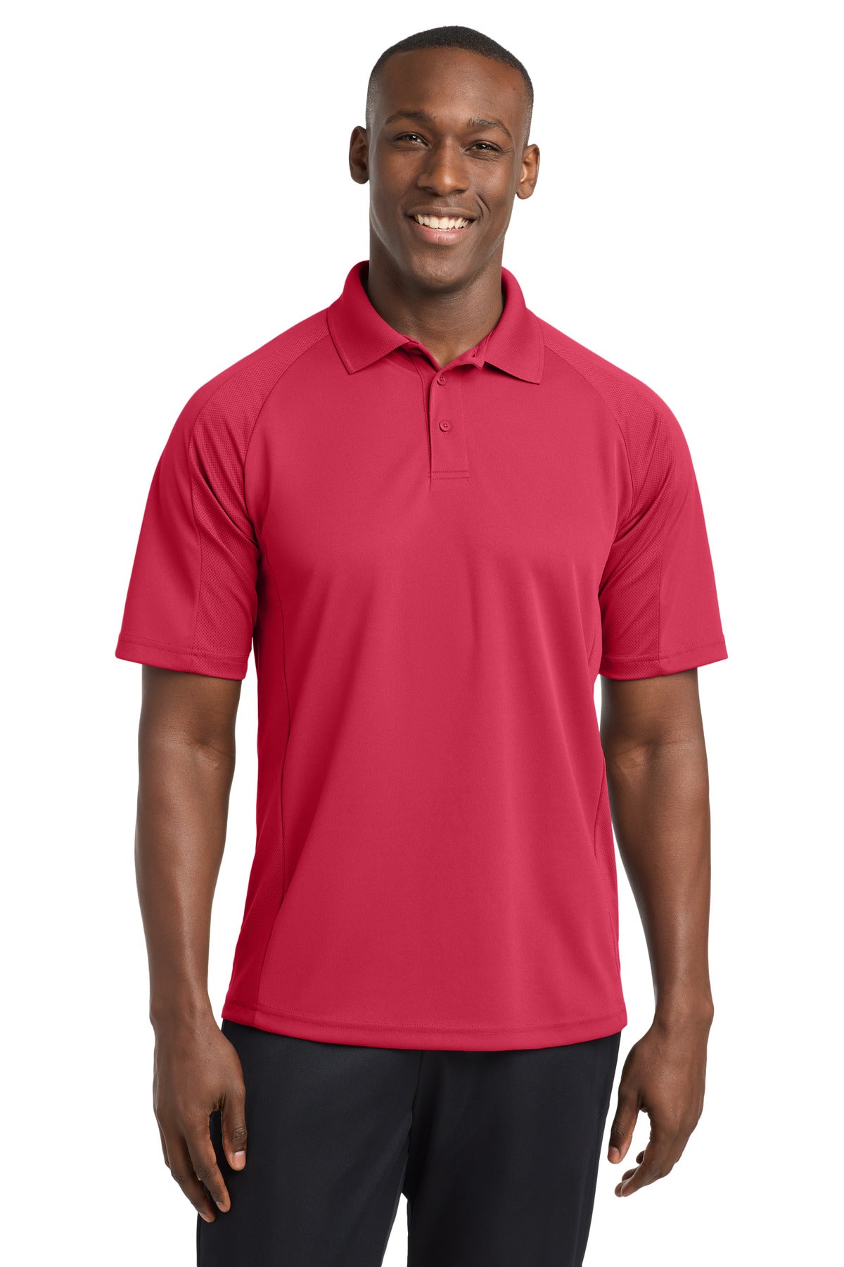 Sport-Tek Dri-Mesh Pro Polo T474 Engine Red
