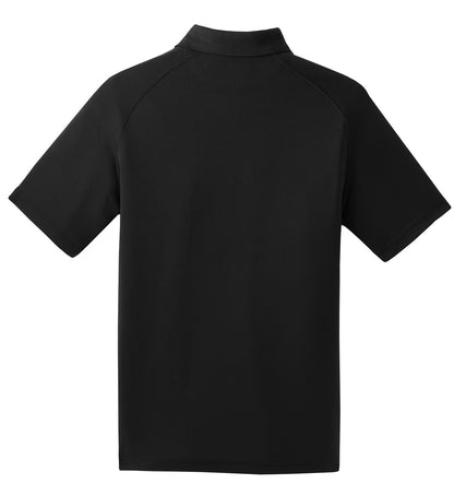 Sport-Tek Dry Zone Raglan Polo. T475 Black