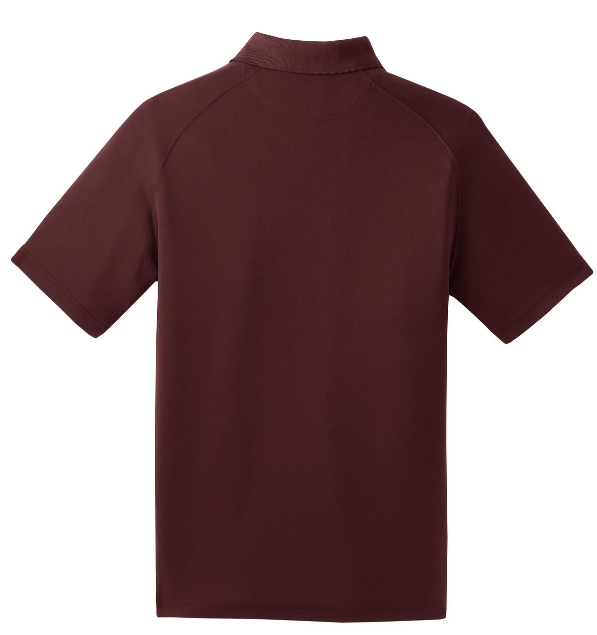 Sport-Tek Dry Zone Raglan Polo. T475 Maroon
