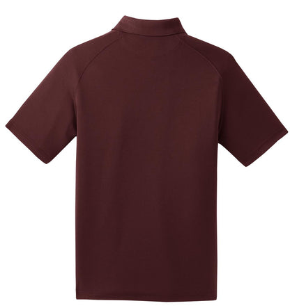 Sport-Tek Dry Zone Raglan Polo. T475 Maroon