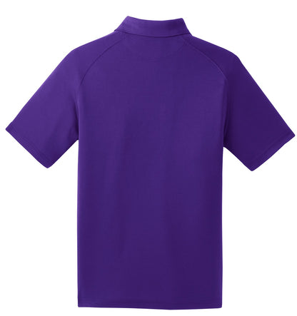 Sport-Tek Dry Zone Raglan Polo. T475 Purple