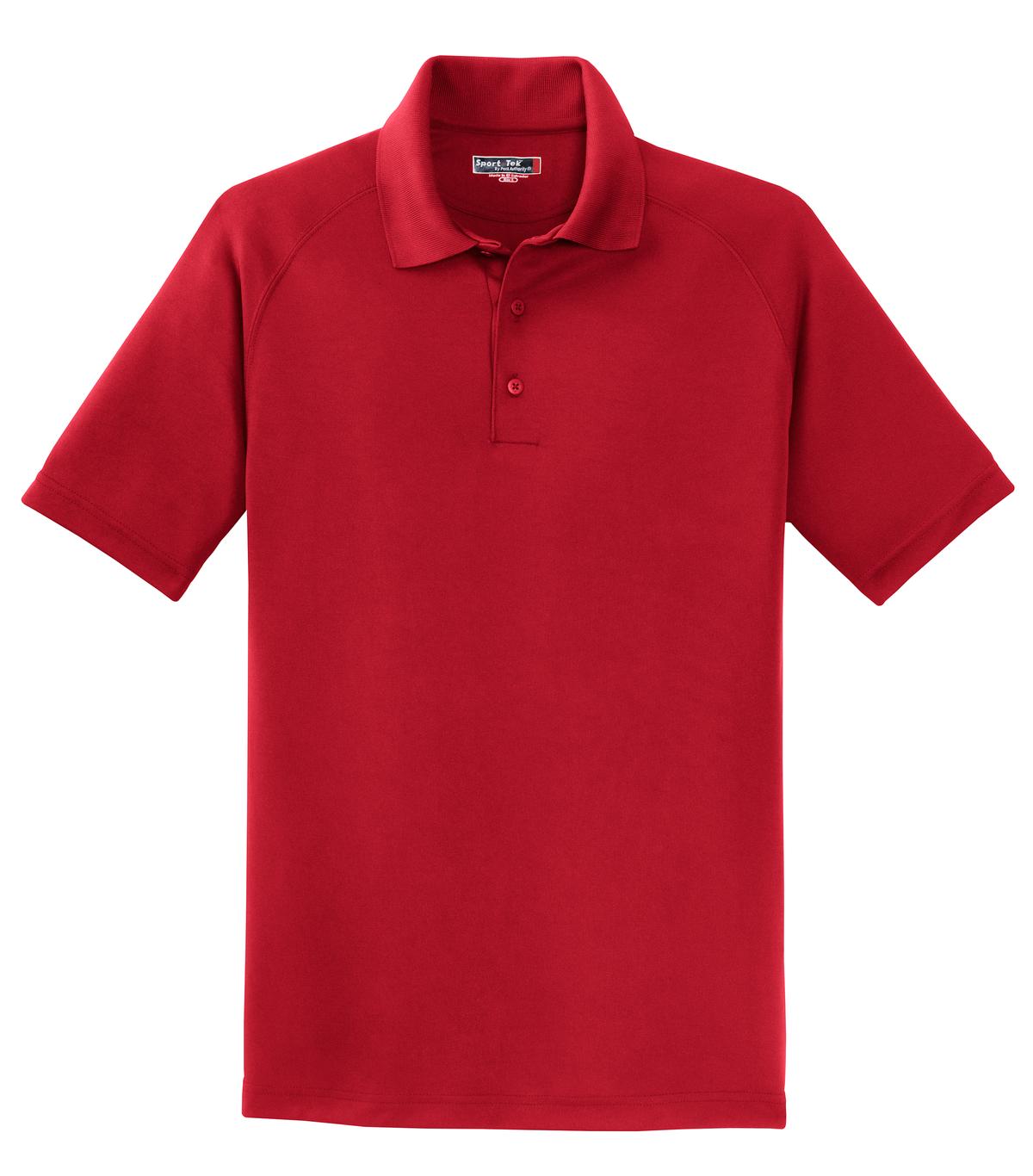 Sport-Tek Dry Zone Raglan Polo. T475 True Red
