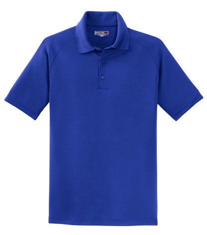 Sport-Tek Dry Zone Raglan Polo. T475 True Royal