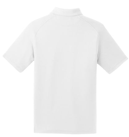 Sport-Tek Dry Zone Raglan Polo. T475 White