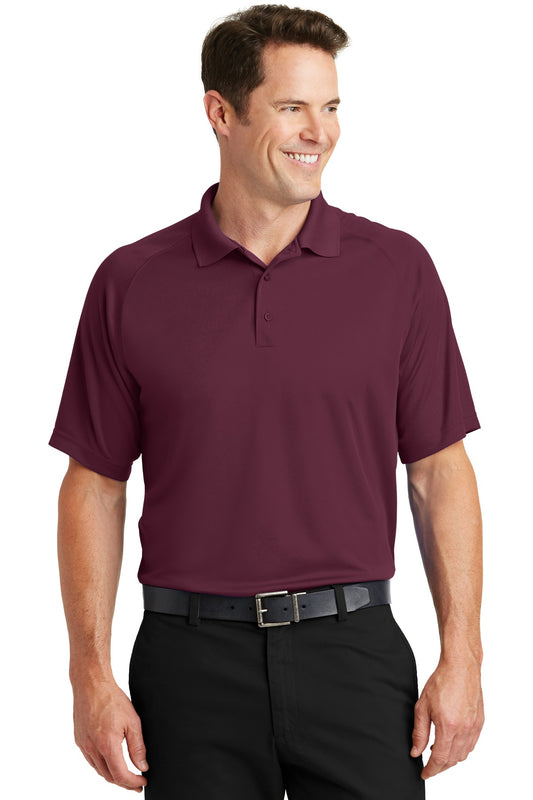 Sport-Tek Dry Zone Raglan Polo. T475 Maroon
