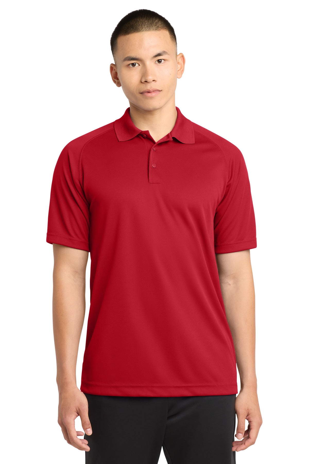 Sport-Tek Dry Zone Raglan Polo T475 True Red