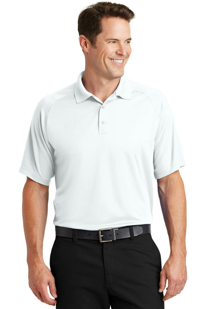 Sport-Tek Dry Zone Raglan Polo. T475 White