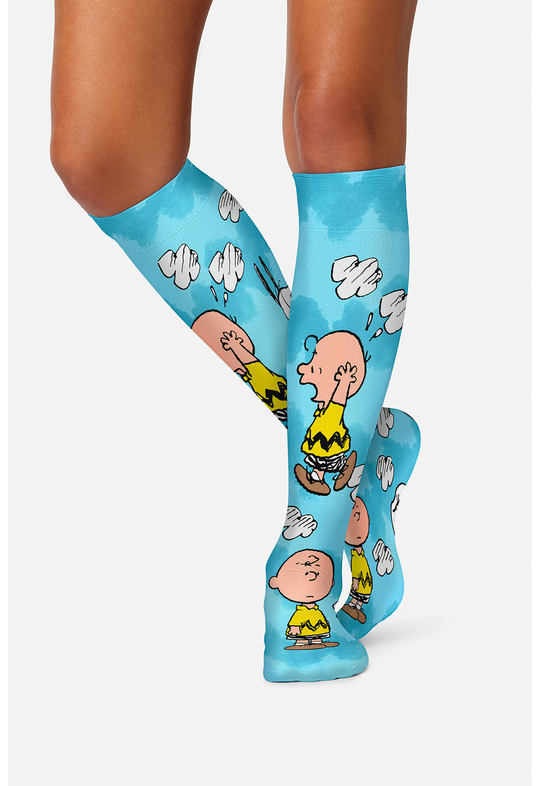 Legwear TCOMFORTSUPPOR Knee High 8-15Mmhg Compression Socks Charlie Stripes