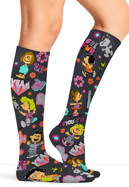 Tooniforms Legwear TCOMFORTSUPPOR Women's Knee High 8-15mmHg Compression Socks Girls Can