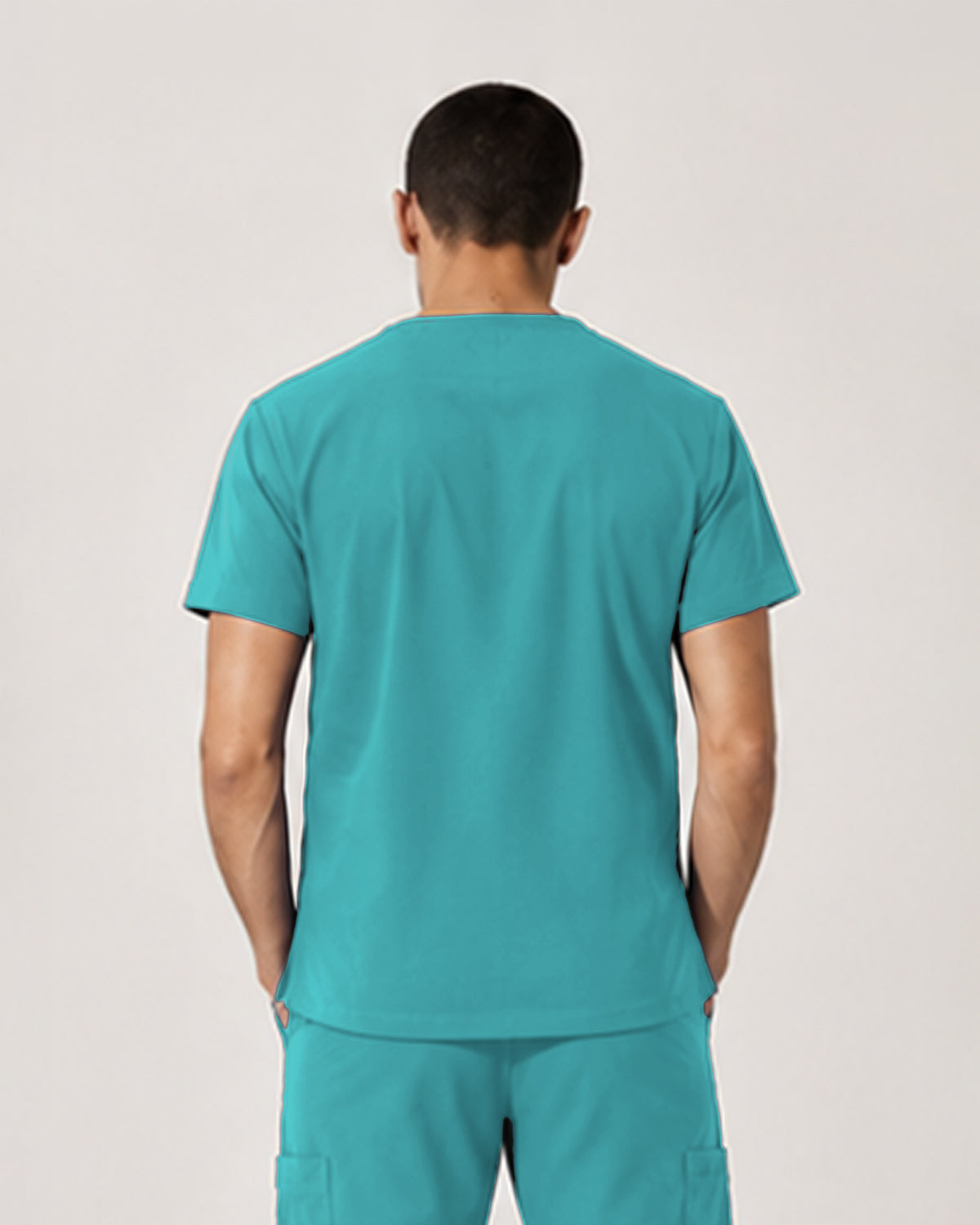 Foundry Men's 1505 Cobalt Men'S 1 Pocket V-Neck Top Teal