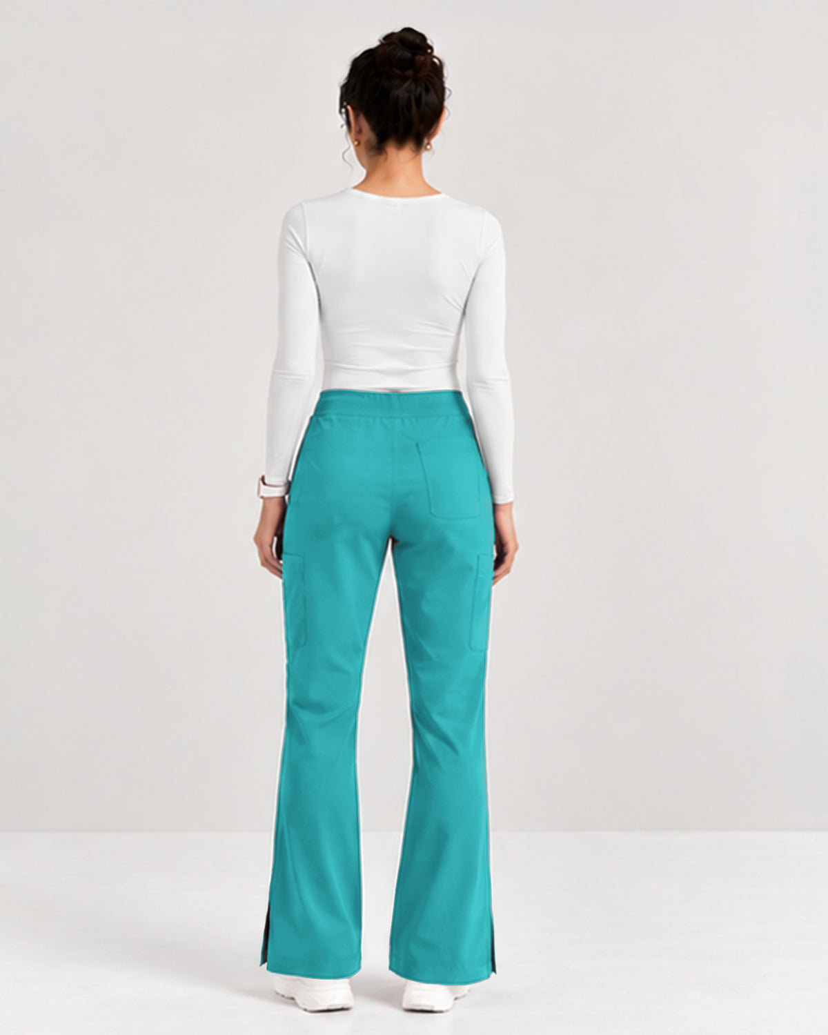 Foundry Women's 2005 Jasmine 5 Pocket Mini Flare Cargo Pant Teal