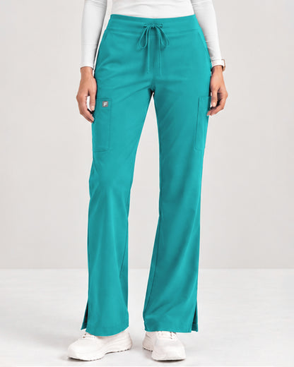 Foundry Women's 2005 Jasmine 5 Pocket Mini Flare Cargo Pant Teal