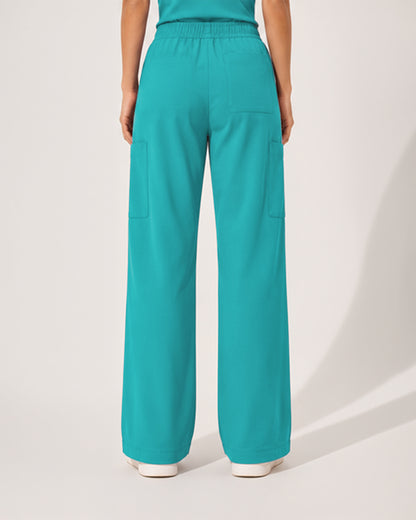 Foundry Women's 2205 Sierra 5 Pocket Wide Leg Pant Teal