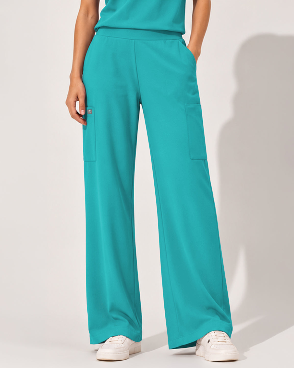 Foundry Women's 2205 Sierra 5 Pocket Wide Leg Pant Teal