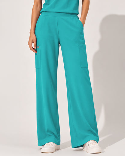 Foundry Women's 2205 Sierra 5 Pocket Wide Leg Pant Teal