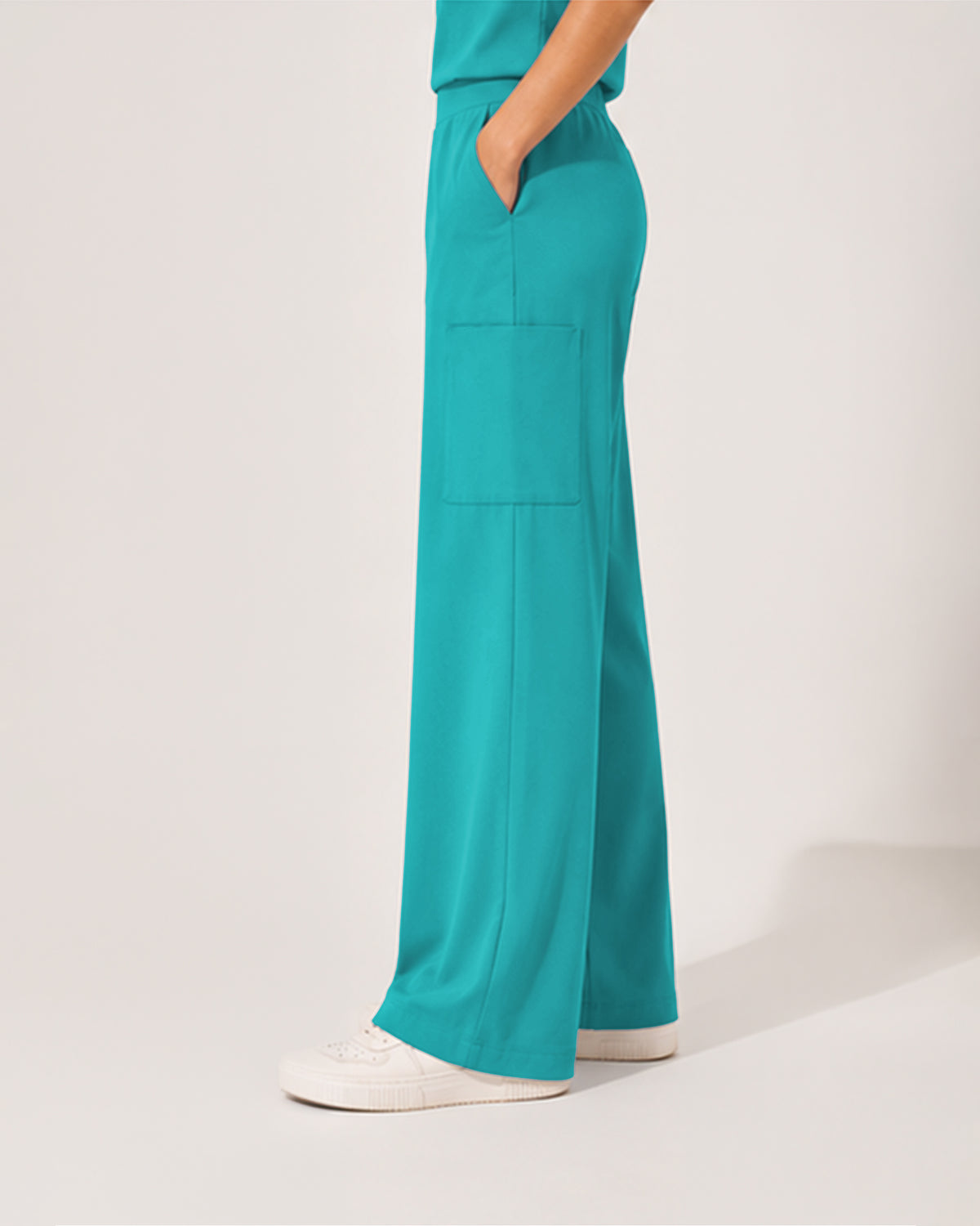 Foundry Women's 2205 Sierra 5 Pocket Wide Leg Pant Teal